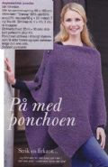 Klik her for at se flere billeder og f mere information om varen:  Fj 38-14-37 Mønster: Strik Poncho med Knapper Onesize *org*