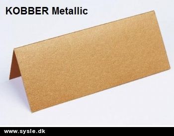 3170 - Bordkort Metallic Karton - Kobber - 10stk.