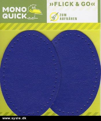 6222 Imt. Læder Lapper 6x9cm Mørk blå - 2 i pk.