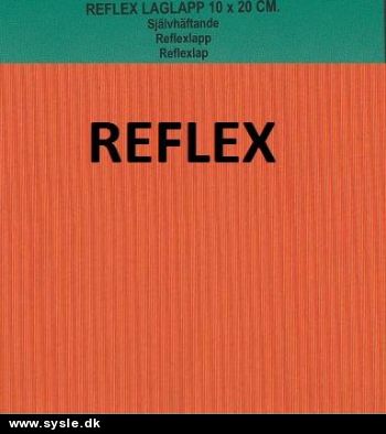 0024 - Reparationslap 10x20 Reflex NEON Orange - Selvklæbende