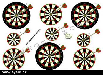 12952 - 3D Dartspil m. pile - 3 kort