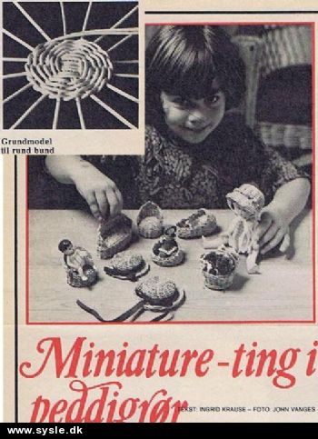 Hv 47-77-26 Mønster: Miniature i peddigrør (org)