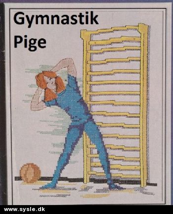 Fe 31-76-41: Mønster: Broder Billede - Gymnastikpige *org*