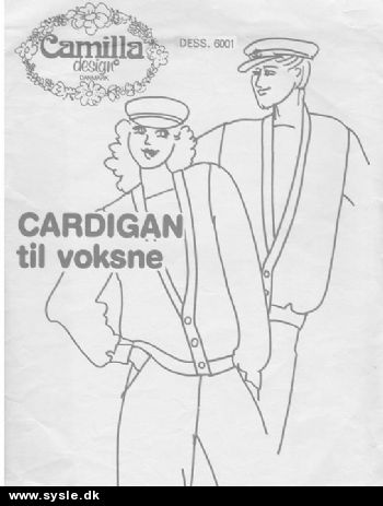 Ca 6001 symønster - Cardigan til voksne (vo.)