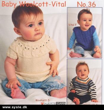 Hj 0036/ Hæfte: 20 sider Babystrik - 6 modeller