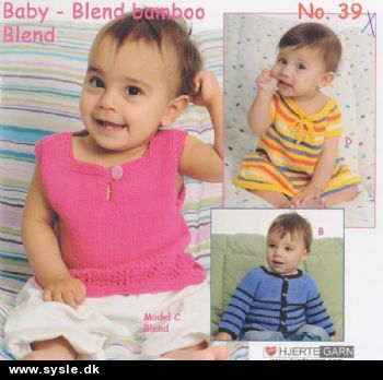Hj 0039 Hæfte: 20 sider Babystrik - 6 modeller