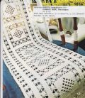 Klik her for at se flere billeder og f mere information om varen:  Hv 23-74-02:(3) Mønster: Hæklet betræk/løber 26x70cm *org*