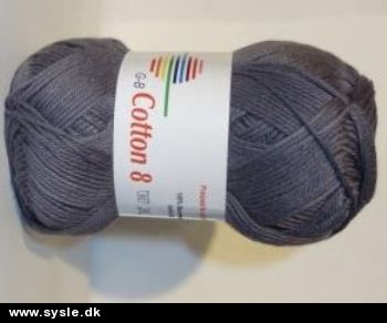 1003 Cotton 8/4 - Mørk grå - 1ng