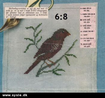 Fe 05-63-25 Mønster: 6:8 Små fuglevenner - Sol-Astrild *org*
