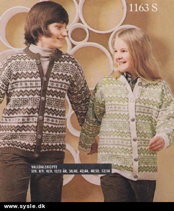 Sa 1163/ Mønster: Strik cardigan i gammel stil 8-54 *org*
