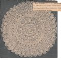 Klik her for at se flere billeder og f mere information om varen:  Hv xx-xx-14: Mønster: Strikket Dug - Lotus ø:90cm *org*