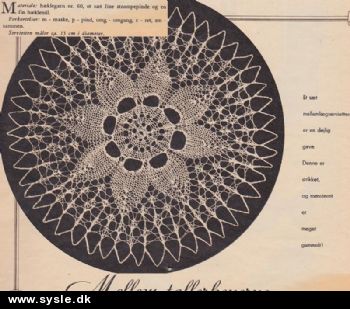 Al 48-55-38 Mønster: Strikket flacon/mell. ø:15cm *org*