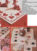 Klik her for at se flere billeder og f mere information om varen:  Hv 45-75-18: Mønster: Brodere Spillekort (se fotos) *org*