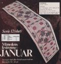 Klik her for at se flere billeder og f mere information om varen:  Hv 48-74-28: Mønster: (12:12) Brodere Løber m. Almue 17x114cm *org*