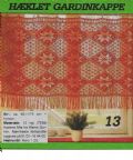 Klik her for at se flere billeder og f mere information om varen:  Hv 45-82-47:g Mønster: Hækl bred Cafégardin 63x175cm *org*