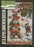 Klik her for at se flere billeder og f mere information om varen:  Fj 39-90-64: Mønster: Juleophæng, nisser i fuld fart 36x59cm *org*