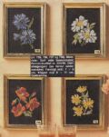 Klik her for at se flere billeder og f mere information om varen:  Uh 48-86-42: Mønster: brodere 4 mini billeder med blomster *org*
