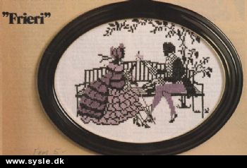 Fe 06-76-41: Mønster: Brodere Silhuetter. Frieri 18x24cm (2:3) *org*