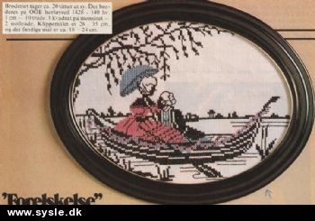 Fe 05-76-41: Mønster: Brodere Silhuetter. Forelskelse 18x24cm (1:3) *org*
