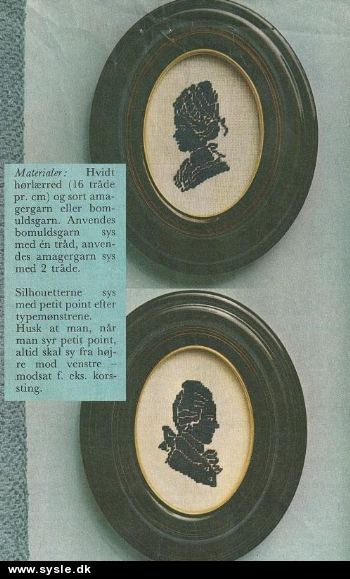 Fe 34-xx-33: Mønster: 2 små silhouetter/Petit point *org*