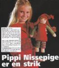 Klik her for at se flere billeder og f mere information om varen:  Sø 43-01-08: Mønster: Strik Pippi som nissepige 40cm *org*