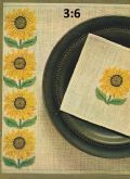 Klik her for at se flere billeder og f� mere information om varen:&nbsp; Al 16-62-38: Mønster: (3:6) Brodere servietter - Solsikke *org*