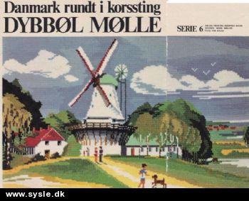 Hv 16/17-75-64: Mønster: (07:12) Dybbøl Mølle 60x80cm *org*