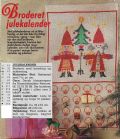 Klik her for at se flere billeder og f mere information om varen:  Hv 45-91-46: Mønster: Julekalender med Nisser 33x61cm *org*