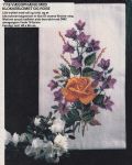 Klik her for at se flere billeder og f mere information om varen:  Fj 06-83-16: Mønster: Broder vægophæng med blomster 40x65cm *org*