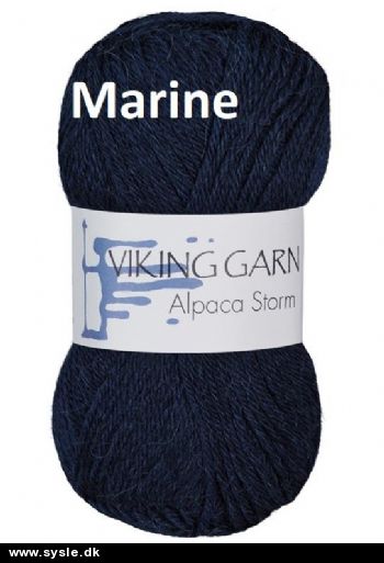0526 Alpaca Storm - Marine blå - 50g 1ng.
