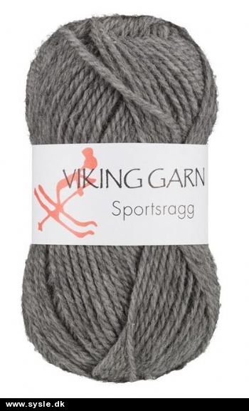 0530 Sportsragg - Mørk GRÅ - 50g 1ng.