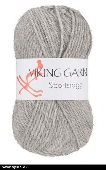 0513 Sportsragg - GRÅ - 50g 1ng.