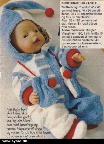 Hv 05-00-57: Mønster: Sy lunt til Baby Born 43cm *org*