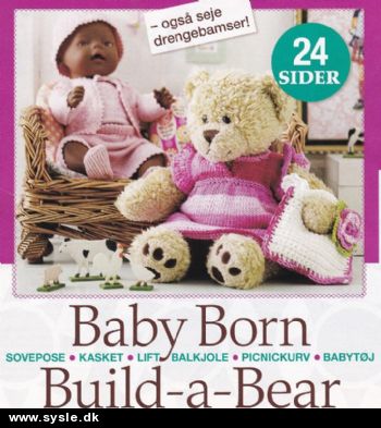 Hv 06-09-01: Hæfte: 24s. Tøj til Baby Born/Build-a-Bear *org*