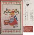 Klik her for at se flere billeder og f mere information om varen:  Fj 50-xx-01: Mønster: Juleophæng, nissemor 25x37cm *org*