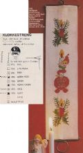 Klik her for at se flere billeder og f mere information om varen:  Fj 50-xx-03:(2) Mønster: Julestreng, nisse på lys 08x33cm *org*