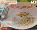 Klik her for at se flere billeder og f� mere information om varen:&nbsp; Hv 31-97-56: Mønster: Porcelænsmaling (5:6) Fisketallerken-Klovnefisk*org*