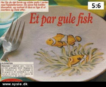 Hv 31-97-56 Mønster: Porcelænsmaling (5:6) Fisketallerken-Klovnefisk*org*