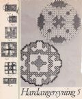 Klik her for at se flere billeder og f mere information om varen:  Hv -1972: Mønster: Servietserie i Hardanger ø:19cm *org*