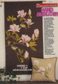 Klik her for at se flere billeder og f mere information om varen:  Hv 06-84-25: Mønster: Brodere ophæng med Magnoliegren *org*