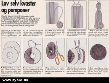 Ao 11-93-37:(2) Mønster: SÅDAN Laves kvaster og pomponer (vejl.)