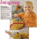 Klik her for at se flere billeder og f mere information om varen:  Hv 23-00-49 Mønster: Strik babycardigan i ret og vrang 3mdr-4år *org*