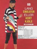 Klik her for at se flere billeder og f mere information om varen:  In 03-92-25: Mønster: Lang sweater eller kort kjole S-XL *org*