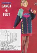 Klik her for at se flere billeder og f mere information om varen:  In 03-92-32: Mønster: Strik en lang og flot trøje S-XL*org*