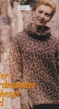 Klik her for at se flere billeder og få mere information om varen:  Hm 40-96-40: Mønster: Strik sweater i leopardmønster S-XL *org*
