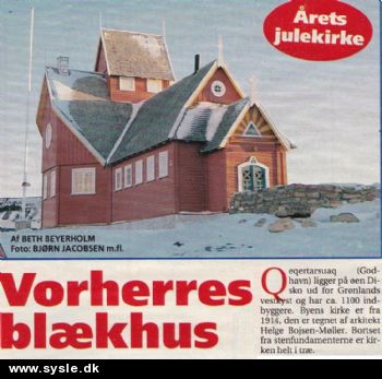 Sø 1997: - Klip ud kirke - Qeqertarsuaq Grønland *org*