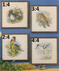 Klik her for at se flere billeder og f mere information om varen:  Hv -1996: Mønster: Brodere Smukke fugle 29x29cm *org*