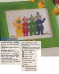 Klik her for at se flere billeder og f mere information om varen:  Hv 03-00-75: Mønster: Brodere billede med Teletobby 9x15cm *org*