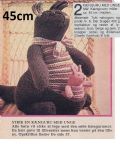 Klik her for at se flere billeder og få mere information om varen:  Hv 10-78-38 Mønster: Strik kænguru med unge ca. 45cm *org*
