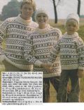 Klik her for at se flere billeder og f mere information om varen:  Fe 04-xx-48: Mønster: Strik sweater 4-12år+36-56 *org*